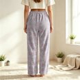 thumbnail image 4 of Fuzzy Flush Pajama Pants Women Soft Fluffy Fleece Flannel Pj Bottoms Star Graphic Warm Sleep Loungewear Pant, 4 of 9
