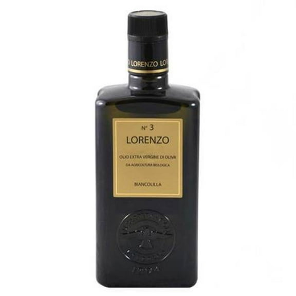 Barbera Lorenzo #3 Organic Extra Virgin Olive Oil PDO Val di Mazara, Fruity, Cold Extracted Authentic Sicilian Olive Oil, Fresh Harvest Imported Olive Oil From Italy 16.9 oz