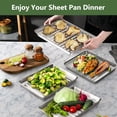 thumbnail image 6 of Stainless Steel Bakeware Set 9" X 7" X 1" Oven Safe Cooking & Baking, 6 of 7