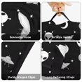 thumbnail image 6 of Alien and UFO Black Pattern Teens Toddler Nap Mat with Pillow, Sleeping Mat Bag for Preschool Daycare 60"x20", 6 of 6