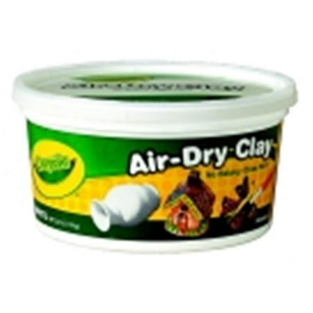 Crayola Air-Dry Easy-To-Use Durable Non-Toxic Self-Hardening Modeling Clay - White