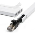 thumbnail image 1 of Cord Hider Wall for One Cord in Cord Covers for Wires on Wall Easy Install Cable Cover Wall Cable Raceway Hide Cords Cable Hider Cord Management Wall x Lin W.in H.in, 1 of 6