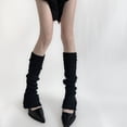 thumbnail image 2 of lanema 1 pair Soft & Knitted Leg Warmer 90s Ribbed Socks Shoe Sleeves with Flare Designing for Stylish Everyday Wear, 2 of 21