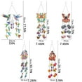 thumbnail image 2 of LHWEN DIY Diamond Art Painting Wind Chimes Kit Three Fantasy Sun Catchers 3D Visual Effects Spring Home Garden Decoration Gifts for Friends and Family Preprinted Canvas Diamond Rhinestones, 2 of 4