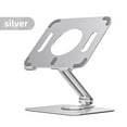 thumbnail image 2 of Foldable Tablet Holder Multi-angle Height Adjustable Aluminum alloy Height Adjustable 360 Stand Mount Home Desktop Hand Free Laptop Bracket Gifts Silver, 2 of 10