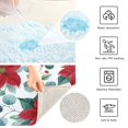 thumbnail image 4 of Rectangle Bath Rugs Plush Bathroom Carpet Mat Non Slip Bathroom Mats Red Berries and Flowers, 4 of 5