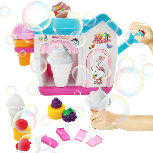 New Ice Creams Maker Bubble Machine Bath Toys Fun Foam Cone Factory