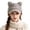 Grey, variant on EliteGoogv Cat Ear Hat Fuzzy Baseball Cap for Women Winter Warm Hat with Brim Cute Kitty Ear Beanie