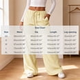 thumbnail image 3 of Kezqiaxn Wide Leg Pants for Women Striped Elastic Waist Drawstring Loose Casual Trousers with Pockets Women's Clothing Yellow M, 3 of 5
