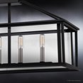thumbnail image 4 of Luxury Transitional Indoor Chandelier, 17.25''H x 36.00''W, with Modern Farmhouse Style Elements, Modern Design, Natural Black Finish and Clear Glass, UQL3530, 4 of 6