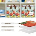 thumbnail image 4 of Yayeee Foldable Storage Basket for Shelves with Handles Set of 2 Waterproof Cloth Bins, Blue Tomatoes, 4 of 7