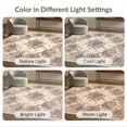 thumbnail image 7 of ODIKA 4'x6' Ultra-Soft Area Rug, Boho Bouquet Distressed Farmhouse Scrollwork Border Ornate Vintage Flowing None Washable, Bare feet friendly, Silk-Touch for Bedroom Home office, 7 of 7
