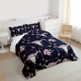 thumbnail image 3 of Homewish Bull Skull Full Size Comforter Sets 3-Piece for Boys Girls,Western Theme Bedding Comforter Set,Chic Floral Rose Lightweight Bedding Sets,Breathable Home Decor, 3 of 8
