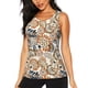 thumbnail image 1 of Balery Floral Paisley Camiseta sin mangas estampada ligera para mujer, tops de entrenamiento sin mangas, camisetas de yoga transpirables de secado rápido.-Large, 1 of 7