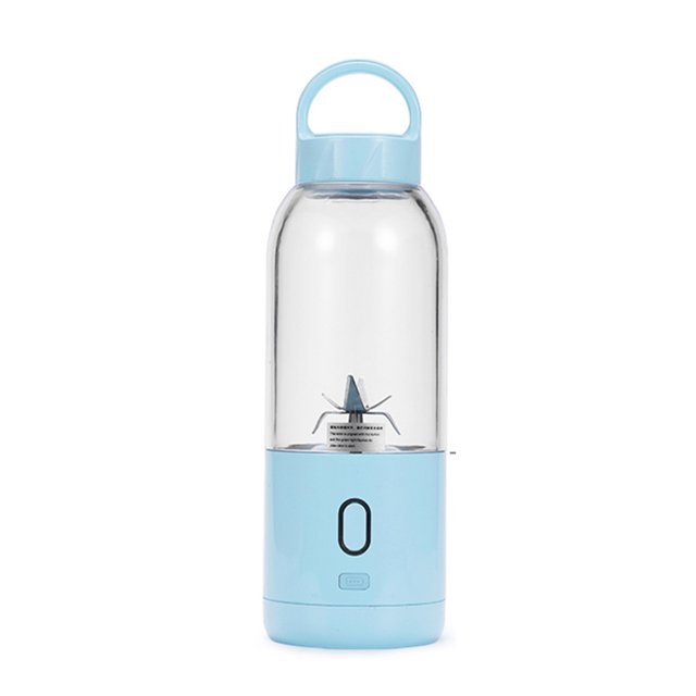 500ML 6 B-lades Design Juicer Smoothie Blender Mixer Juice Machine Electric Mini Juice Cup USB Powered Operated Built-in 4000mAh High Capacity Rechargeable Cell Portable Home Office Kitchen Daily Use