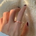thumbnail image 4 of Dengmore Ring Vintage Romantic ExquisPendant Red Love Geometry Enamel Rings Ladies Jewelry, 4 of 4