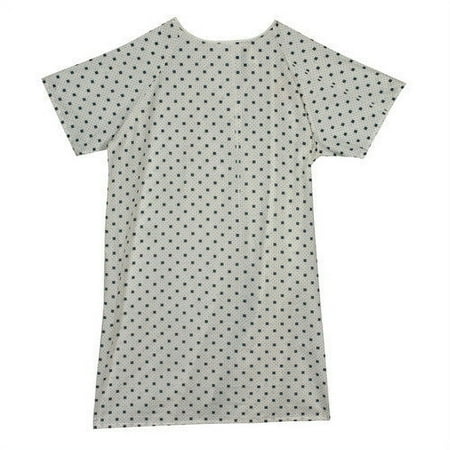 Mabis DMI Convalescent Gown with Side Tape Ties Diamond Print