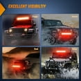 thumbnail image 6 of Nilight LED Light Bar 20 Inch 126W Spot Flood Combo Red Beam Off Road Lamp Fishing Hunting Emergency Deck Work Lighting for Trucks UTV Pick-up Van Boat Tractor, 6 of 7