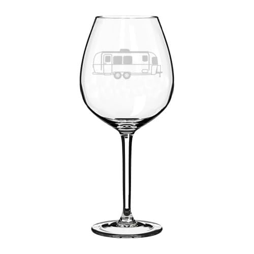 Wine Glass Goblet Gift Airstream RV Camping (20 oz Jumbo)