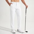 thumbnail image 3 of MASKERT Mens Golf Pants-Stretch Work Dress Pants Quick Dry Lightweight Casual Comfy Trousers with Pockets White（Size XS-XXXL）, 3 of 8