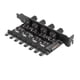 thumbnail image 3 of 4X 8 Canales Cubo del Ventilador Controlador de Velocidad del Ventilador de Enfriamiento de 4 Perillas para La Caja de La Cpu Hdd VGA Pwm Fan I Bracket Power By 12V Fan Control, 3 of 5