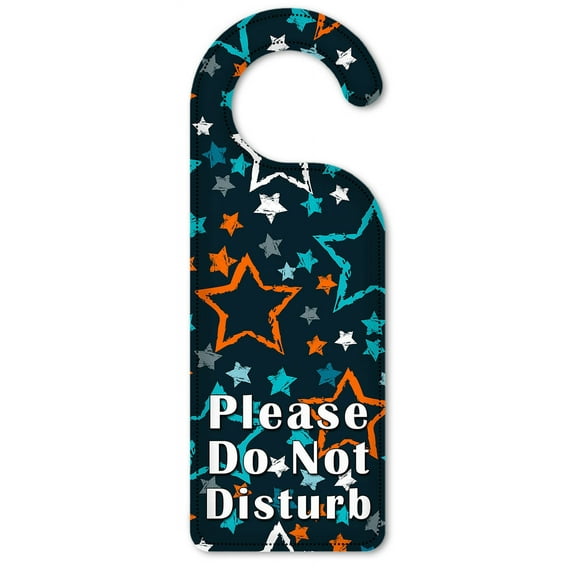 Do Not Disturb Door Knob Hanger Sign - Stars