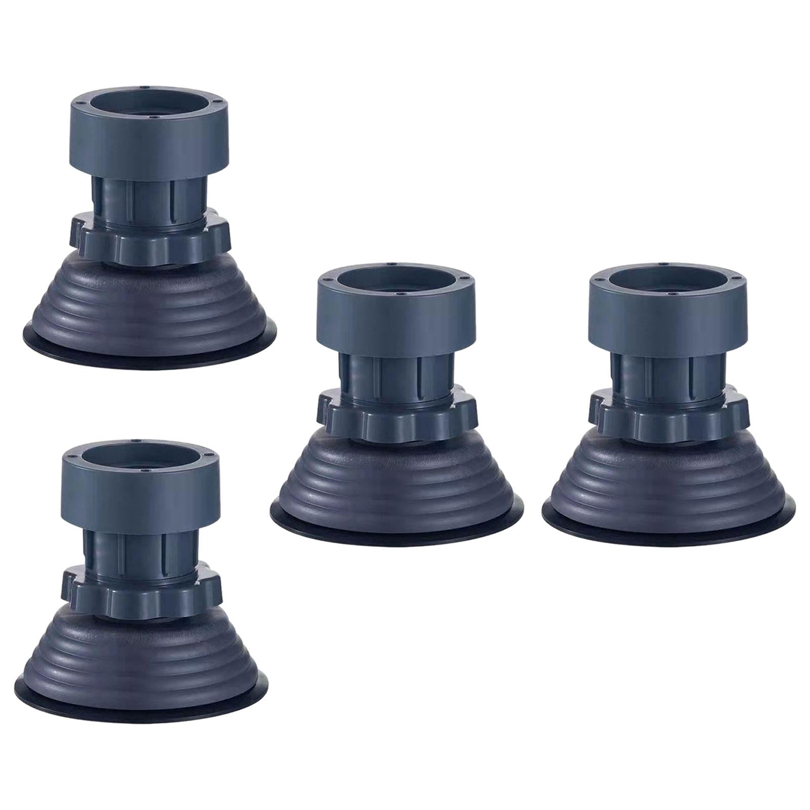 Fiocias 4 Pieces Anti Vibration Pads Washing Machine Foot Pads Height Adjustable Protect Diameter 10cm