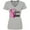 AC-Heather Grey, variant on Inktastic Breast Cancer Awareness I Support My Sister with Pink Ribbon Women's V-Neck T-Shirt