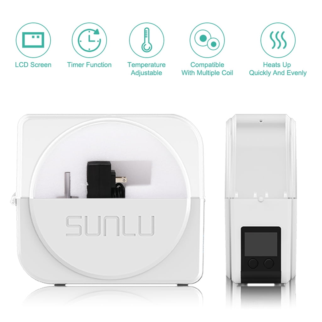 SUNLU Filament Dryer with Circulation Fan, 3D Printer Filament Dry Box, Filament Dehydrator Spool Holder, Max temp 55 ℃, S1 Plus White