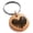 Rose, variant on Stainless Steel Stroke Sketch Heart Engraved Small Medallion Circle Charm Keychain Keyring