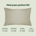 thumbnail image 6 of Hemp Fabric 20x36" King Pillowcase - Soft Washable Hypoallergenic Pillow Cover, Natural, 6 of 6