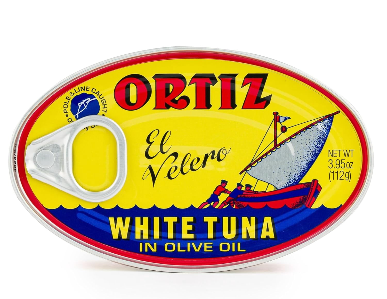 8 Pack Ortiz Bonito Del Norte Tuna in Olive Oil 3.95 Oz Oval Tin (Spain)