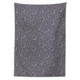 thumbnail image 3 of Ambesonne Space Tablecloth Rectangular Table Cover, Asteroid Surface Crater, 60"x90", Dimgrey, 3 of 4