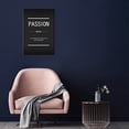 thumbnail image 2 of Inspirational Wall Art Motivational Entrepreneur Quotes Passion Noun Canvas Painting Posters Print Artwork Office Decoration Frame [12''W X 18''H], 2 of 6
