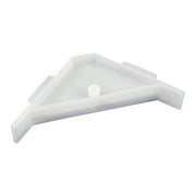 Berta 90 Degree Cabinet Triangle Bracket, Plastic, White Corner Support Braces ( 4 Pack )