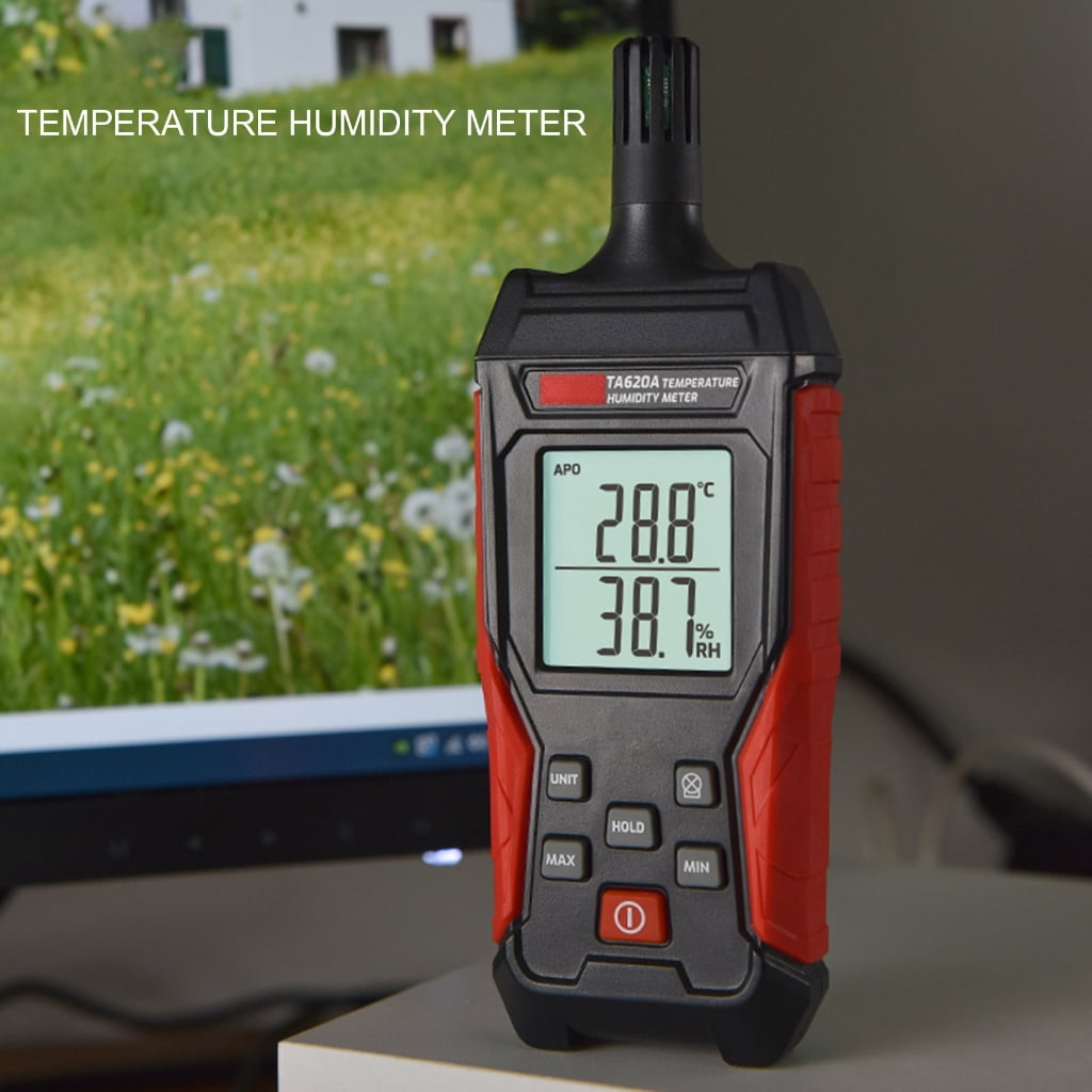 Zeiwohndc Digital Hygrometer Thermometers Wet Bulb with Backlit Data Hold