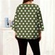 thumbnail image 5 of TaTaai Long Sleeve Gradient Top for Plus Size, Women's Casual T-Shirt Blouse, Round Neck Loose Fit, Soft Home Wear, All Seasons Everyday Attire Gift, 5 of 6