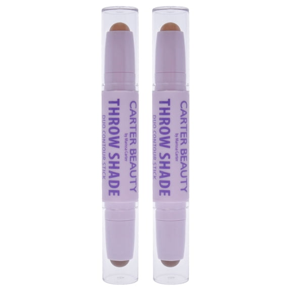 Carter Beauty Throw Shade Duo Contour Stick - Medium - Pack of 2 , 0.08 oz Contour