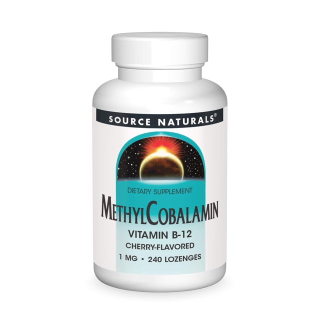 Suplemento Dietético Source Naturals Metilcobalamina y Cereza 240 Tabletas
