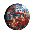 thumbnail image 1 of Balery Halloween Pets Pumpkins Cubiertas para Neumáticos - Protector Resistente para Neumáticos de Camioneta, SUV, Remolque, Camper y RV-14 inch, 1 of 6