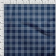 thumbnail image 3 of oneOone Cotton Jersey Navy Blue Fabric Gingham Check Fabric For Sewing Printed Craft Fabric By The Yard 58 Inches Wide, 3 of 4