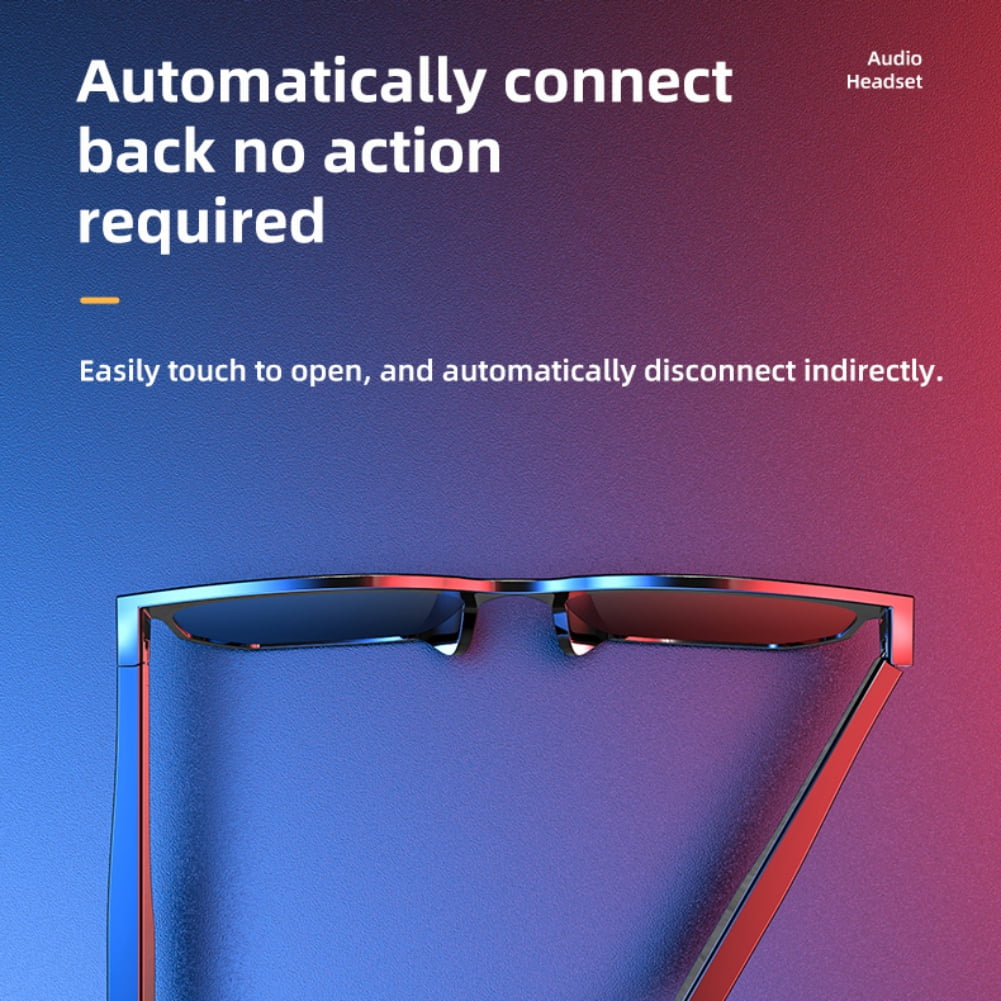 Wireless Bluetooth MP3 Sunglasses Music Sunglasses Bluetooth 5.0 Handfree Headphone for iPhone Samsung Most Smartphone or PC Waterproof Running Smart Bluetooth Glasses
