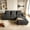 Dark Gray, variant on XIZZI 103.3" Modular Sectional Sofa with Soft Chenille Fabric, L Shaped Cloud Couch with High Density Foam and Pocket Springs for Living Room, No Assembly, Right Chaise, Black