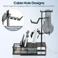 thumbnail image 5 of KDD Headphone Stand, Gaming Controller Holder, Desk Organizer Metal Headset Stand with Drawer Cable Organizer, 5 of 9