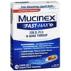 Mucinex Maximum Strength Cold, Flu, & Sore Throat Liquid Gels, 16 Ea, 3 Pack