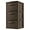 Espresso, variant on 3-Drawer Wide Weave Design Storage Tower, Espresso Frame & Drawers w/Driftwood Handles, Brown, Case of 1 (Espresso)