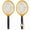 Yellow, variant on 1 Pack Electric Fly Swatter Handheld Bug Zapper Racket for Camping - Powerfull Zapper Racket for Flies/Bug & Mosquito - Portable Fly Zapper Battery Operated (2 AA Batteries not Included)