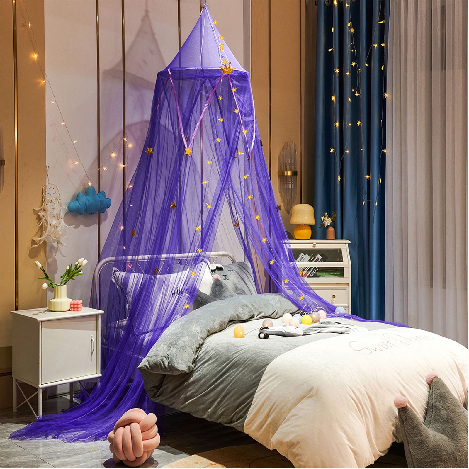 OldPAPA Bed Canopy Mosquito Net,Girls Boys Dome Princess Hanging Bed