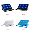 thumbnail image 2 of Ordenador portátil 2 puertos USB 6 Ventilador de refrigeración Soporte ajustable para PC portátil Soporte de almohadilla Ultrabook Game Book Cooler Pantalla LED Inevent EL1862-03B, 2 of 5