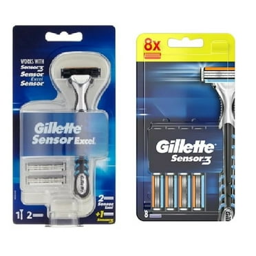 Gillette Sensor3 Razor Handle   Sensor 3 Refill Blades, 8 Count